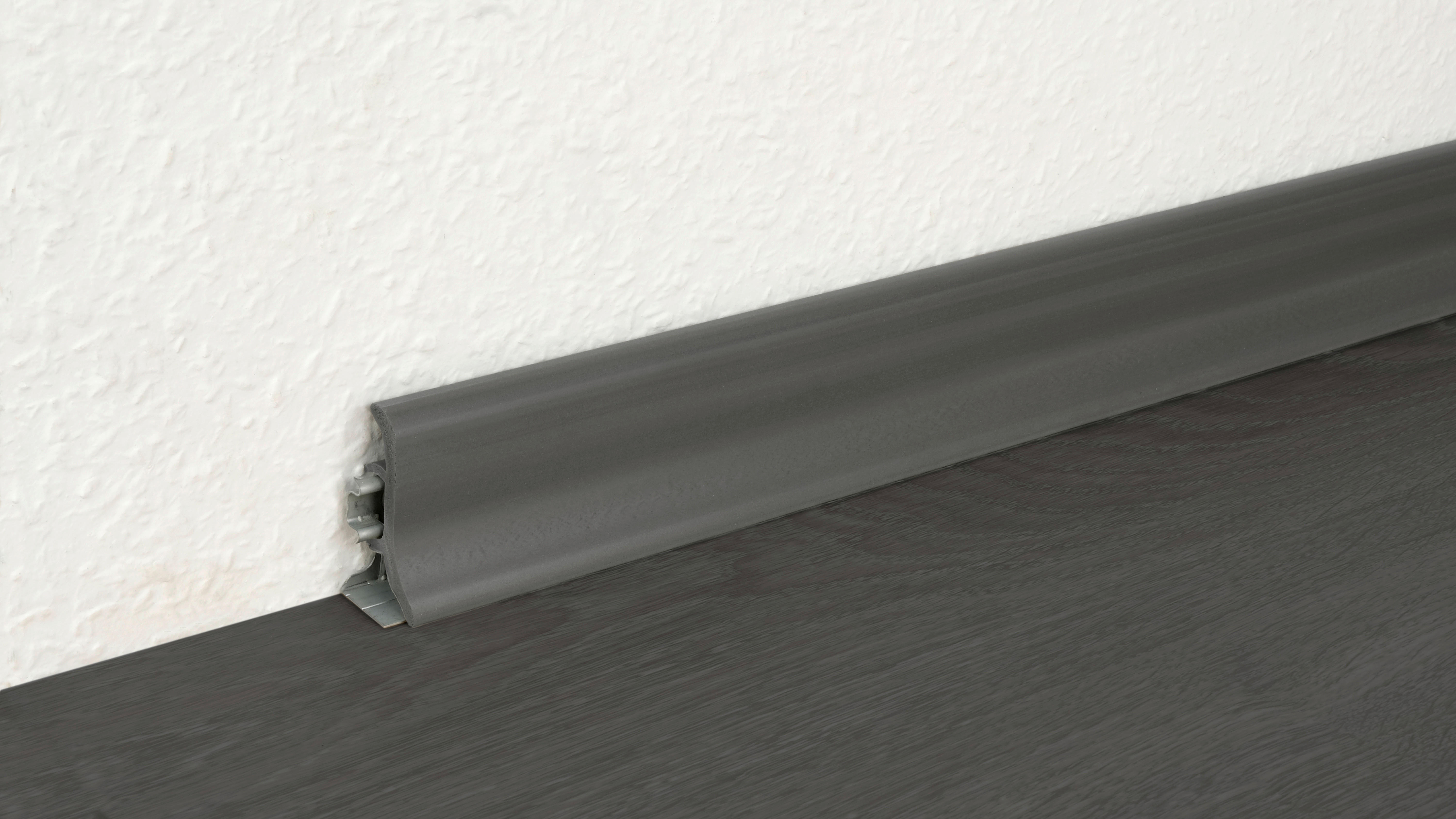 Sockelleiste L/B/H: ca. 250x1,9x4,8 cm pro Stück Sockelleiste 48x19x2500 KST grau - (250,00/1,90/4,80cm)