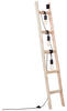 Brilliant Stehleuchte Ladder 93152/76 schwarz natur Metall Holz B/H/T: ca. 32x157,5x32 cm E27 3 Brennstellen Stehleuchte Ladder 93152/76 - natur/schwarz (32,00/157,50/32,00cm)