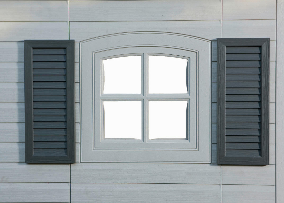 Lifetime Gerätehaus Residenz hellgrau B/H/L: ca. 457,2x243,84x243,84 cm Residenz - hellgrau (243,84/457,20/243,84cm) - Lifetime
