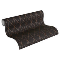 Vliestapete Gemustert schwarz gold B/L: ca. 53x1005 cm Vliestapete_36575-4 - gold/schwarz (53,00/1005,00cm)