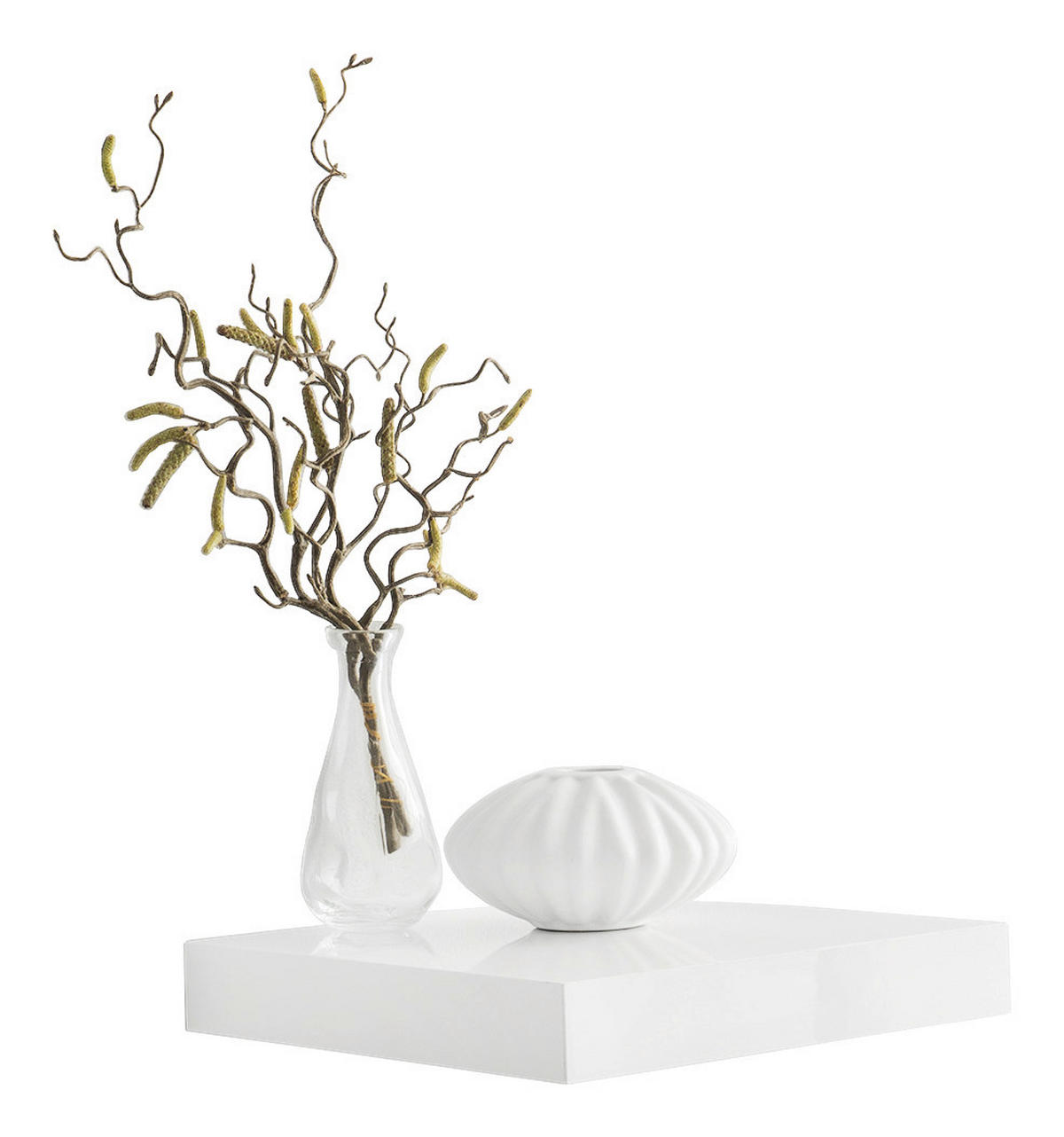 Wandboard Shelvy 23 weiß hochglänzend B/H/T: ca. 24x4x24 cm Shelvy 23 - weiß (24,00/4,00/24,00cm)
