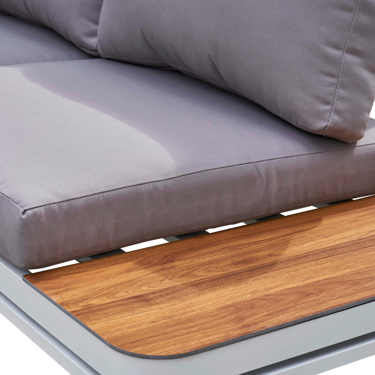 AXI Outdoor Living Loungeset Eos braun Textil B/H/L: ca. 157x65x71 cm Eos - braun/weiß (71,00/157,00/65,00cm) - AXI Outdoor Living