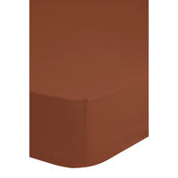 Baumwoll Spannbetttuch Spannbetttuch-Baumwolle 90x220cm - terra (90,00/220,00cm) - Good Morning