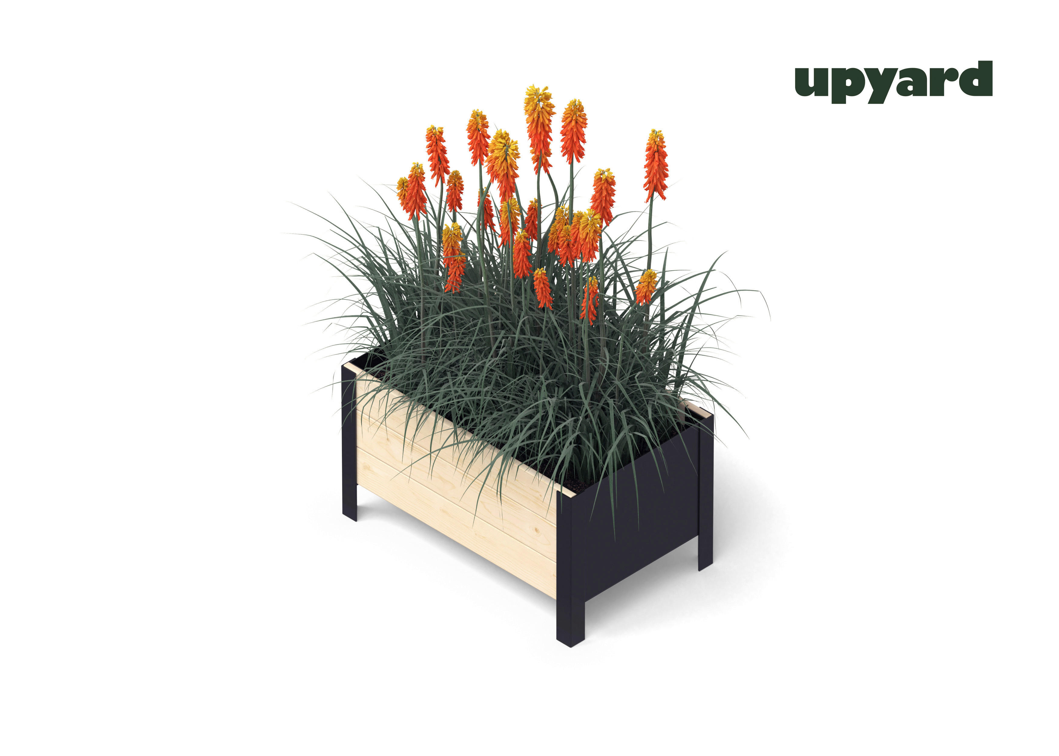 UPYARD Hochbeet MODERN natur Holz B/H/L: ca. 36x32x58 cm MODERN - natur (58,00/36,00/32,00cm) - UPYARD