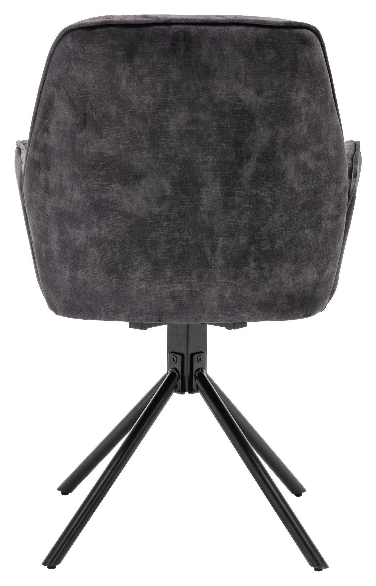 byLIVING Sessel SARINA  2er-Set anthrazit Vintage Samt Metall B/H/T: ca. 59,5x89x62 cm SARINA  2er-Set - anthrazit (59,50/89,00/62,00cm) - byLIVING