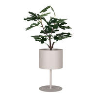 Housenordic Blumentopf Trofa sand Stahl H/D: ca. 36x21,5 cm Trofa - sand (21,50/36,00cm) - Housenordic