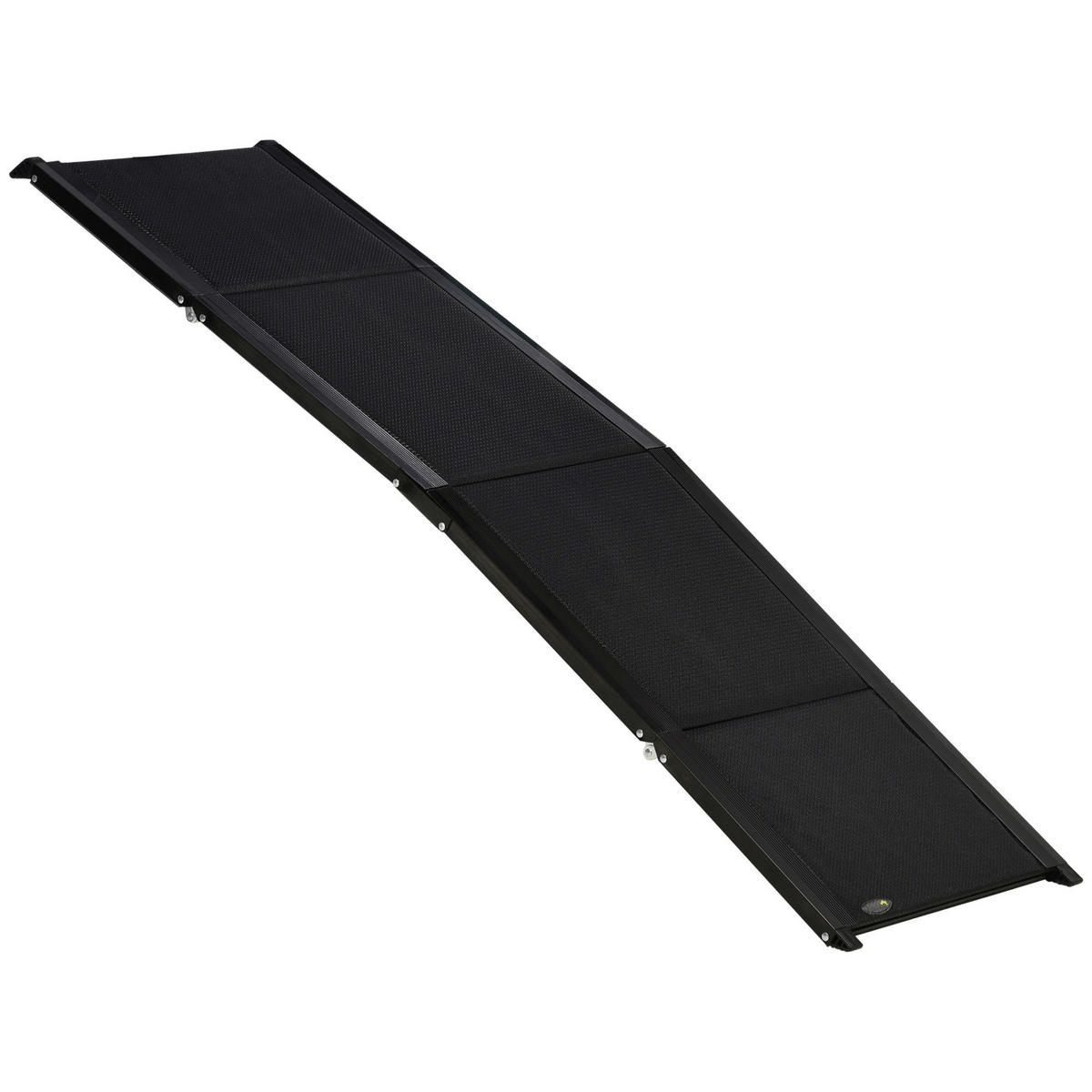 PawHut Klappbare Haustierrampe schwarz Aluminium B/H/L: ca. 43,5x158x2,5 cm Haustierrampe - schwarz (2,50/43,50/158,00cm) - PawHut