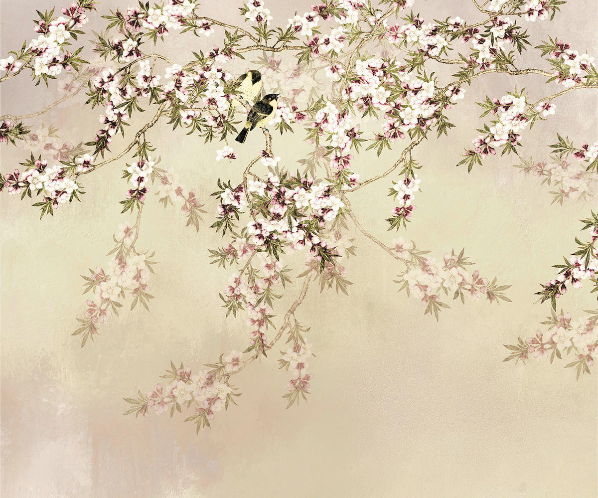 Komar Fototapete Love Birds B/L: ca. 300x250 cm Love Birds - (300,00/250,00cm) - Komar