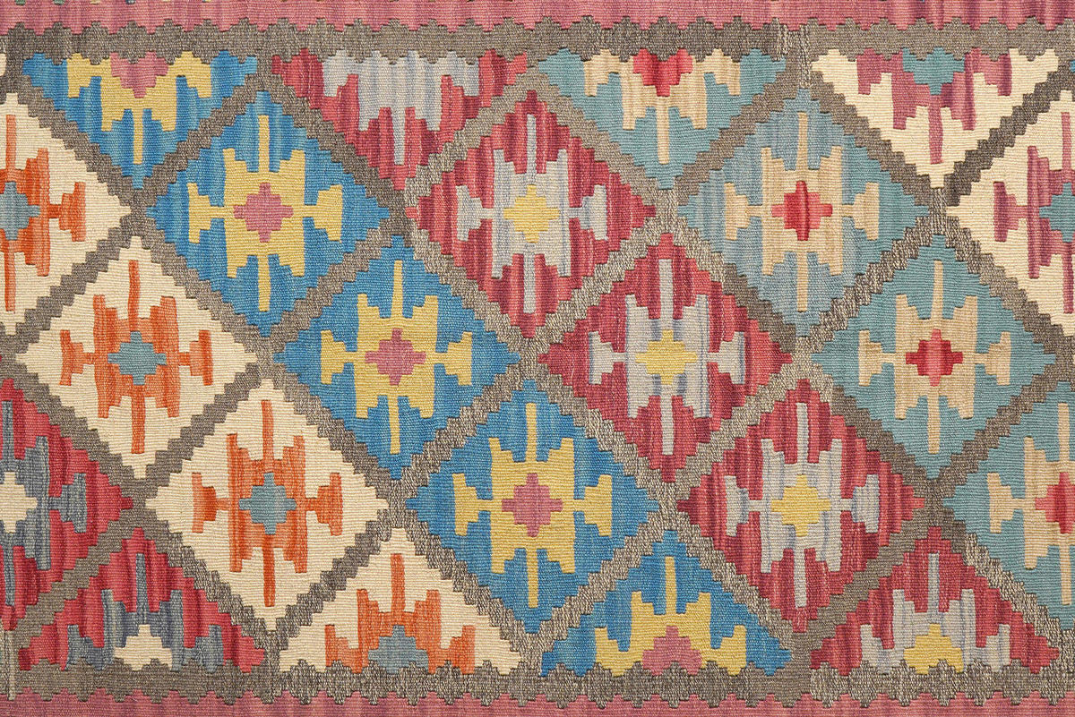 PersaTepp Teppich Kelim Gashgai grau B/H/L: ca. 173x1x245 cm Kelim Gashgai - rosa/grau (245,00/173,00/1,00cm) - PersaTepp