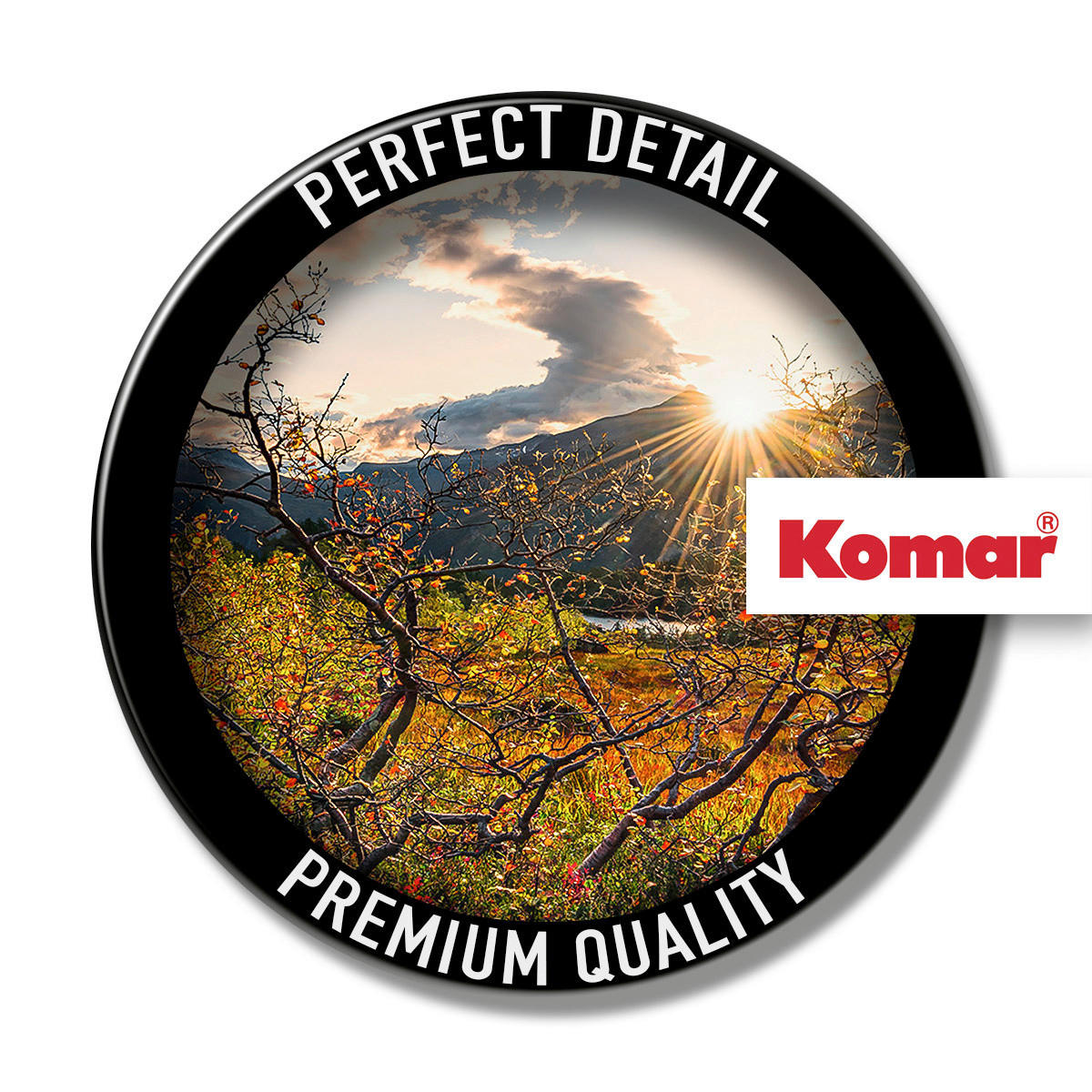 Komar Fototapete Norwegische Herbstwelten B/L: ca. 450x280 cm Norwegische Herbstwelten - (450,00/280,00cm) - Komar