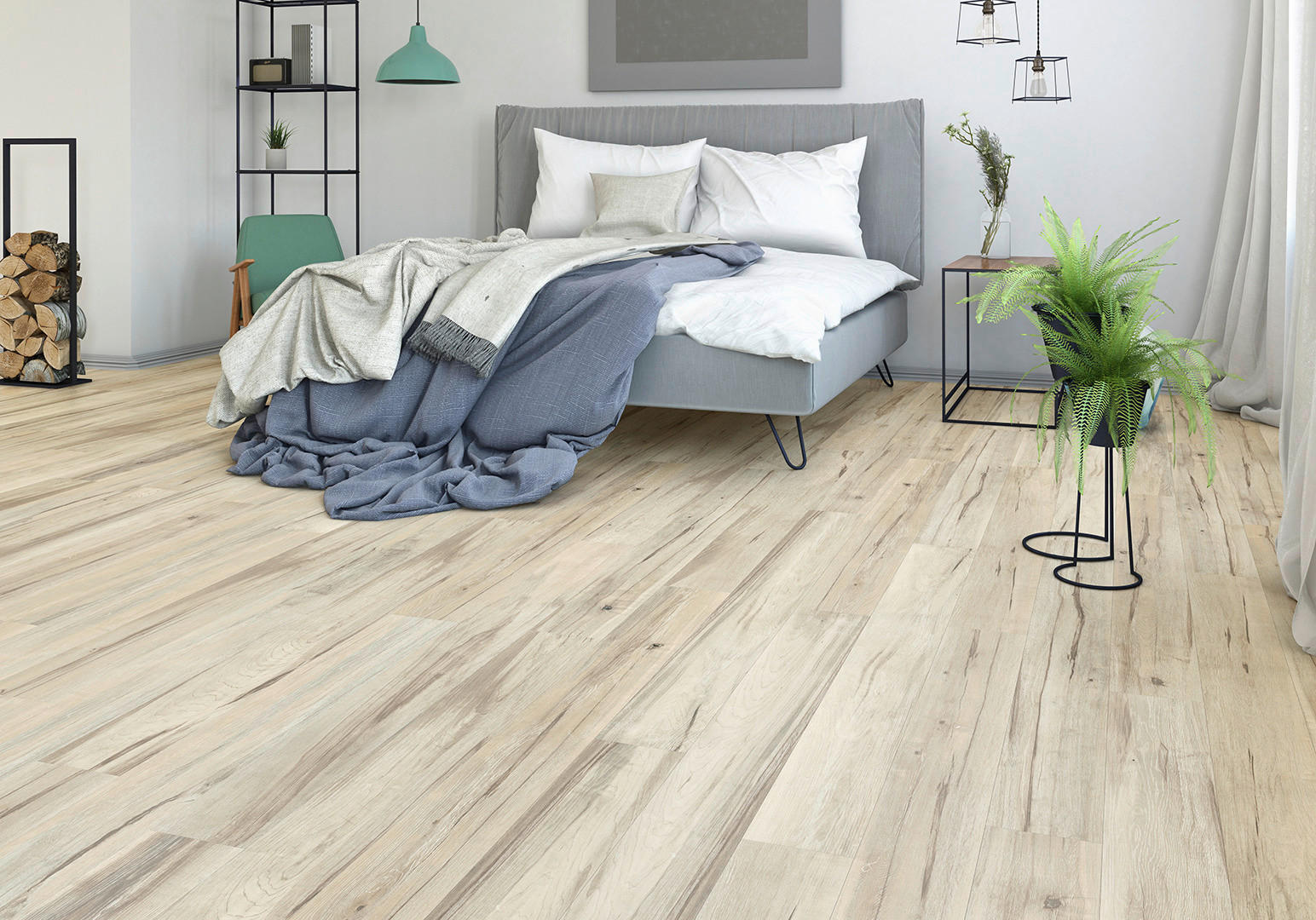 Click-Vinylboden NEO 2.0 ca. 2,454 m² im Paket  B/L: ca. 17,3x129 cm pro Paket NEO 2.0 ca. 2,454 m² im Paket - grau (17,30/129,00cm)