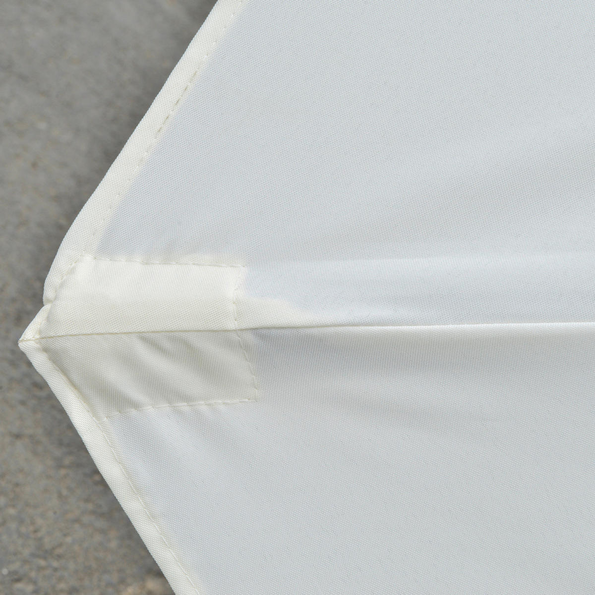 Outsunny Sonnenschirm mit Solar-LED-Leuchte bunt Polyester B/H/L: ca. 265x240x450 cm Sonnenschirm_mit_Solar-LED-Leuchte - bunt (450,00/265,00/240,00cm) - Outsunny