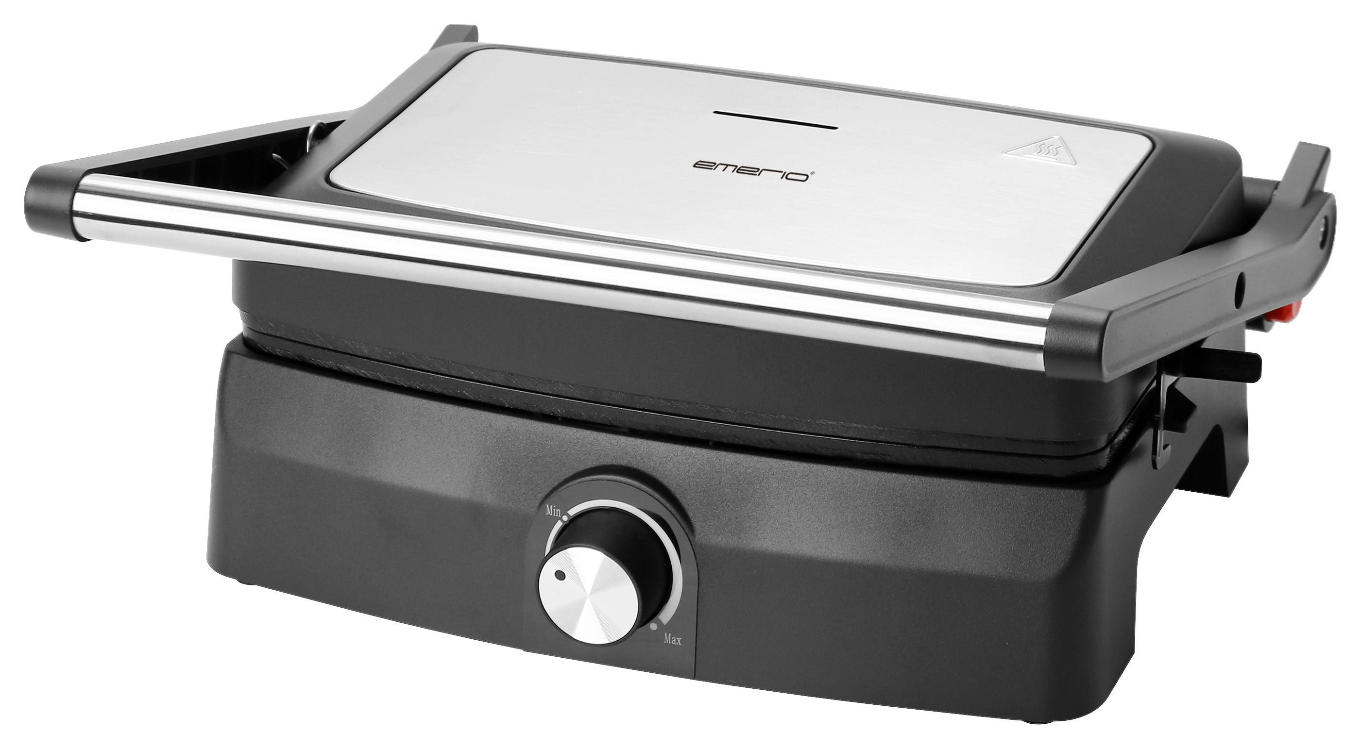Emerio Multigrill CG-130861 silber B/H/L: ca. 13x23x26,8 cm Multi-Grill CG-130861 - silber (26,80/13,00/23,00cm) - Emerio