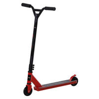 HOMCOM Kinder-Tretroller schwarz B/H/L: ca. 47,2x86x68 cm Tretroller_für_Kinder - rot/schwarz (68,00/47,20/86,00cm) - HOMCOM