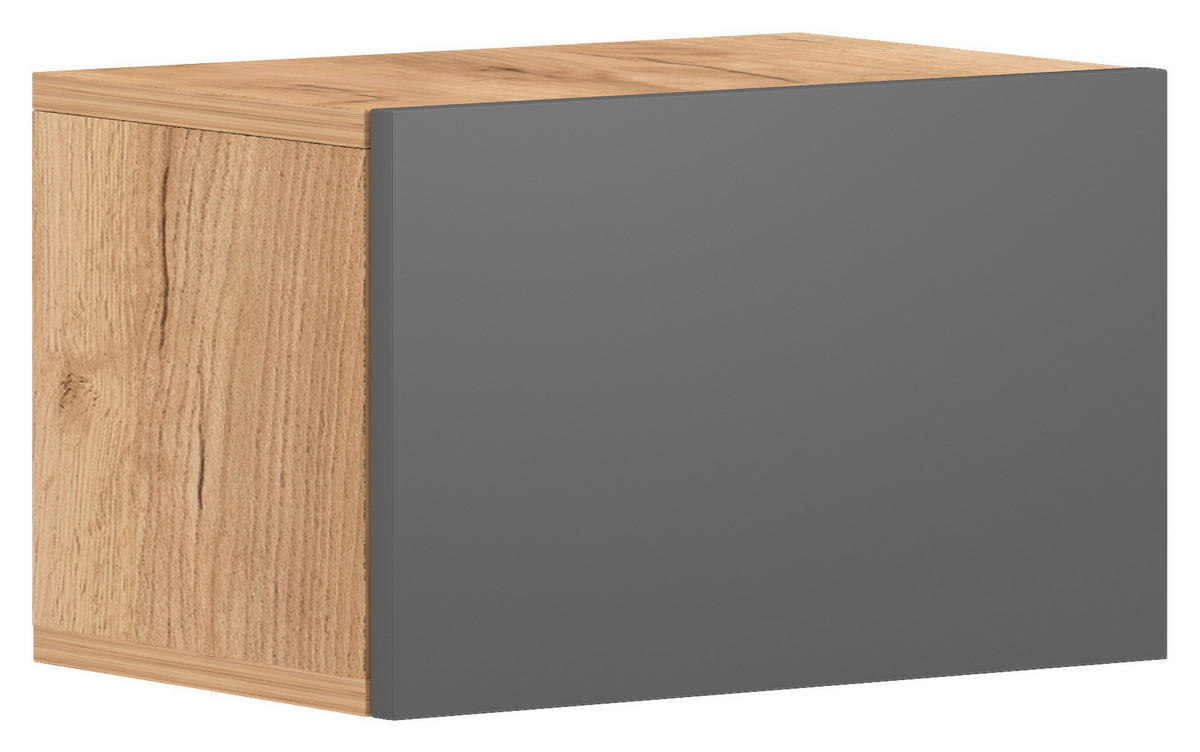 Wohnwand Barcelona Craft Eiche Nachbildung Graphit B/H/T: ca. 40x25x18 cm Barcelona - Craft/Graphit (40,00/25,00/18,00cm) - WIPMEB