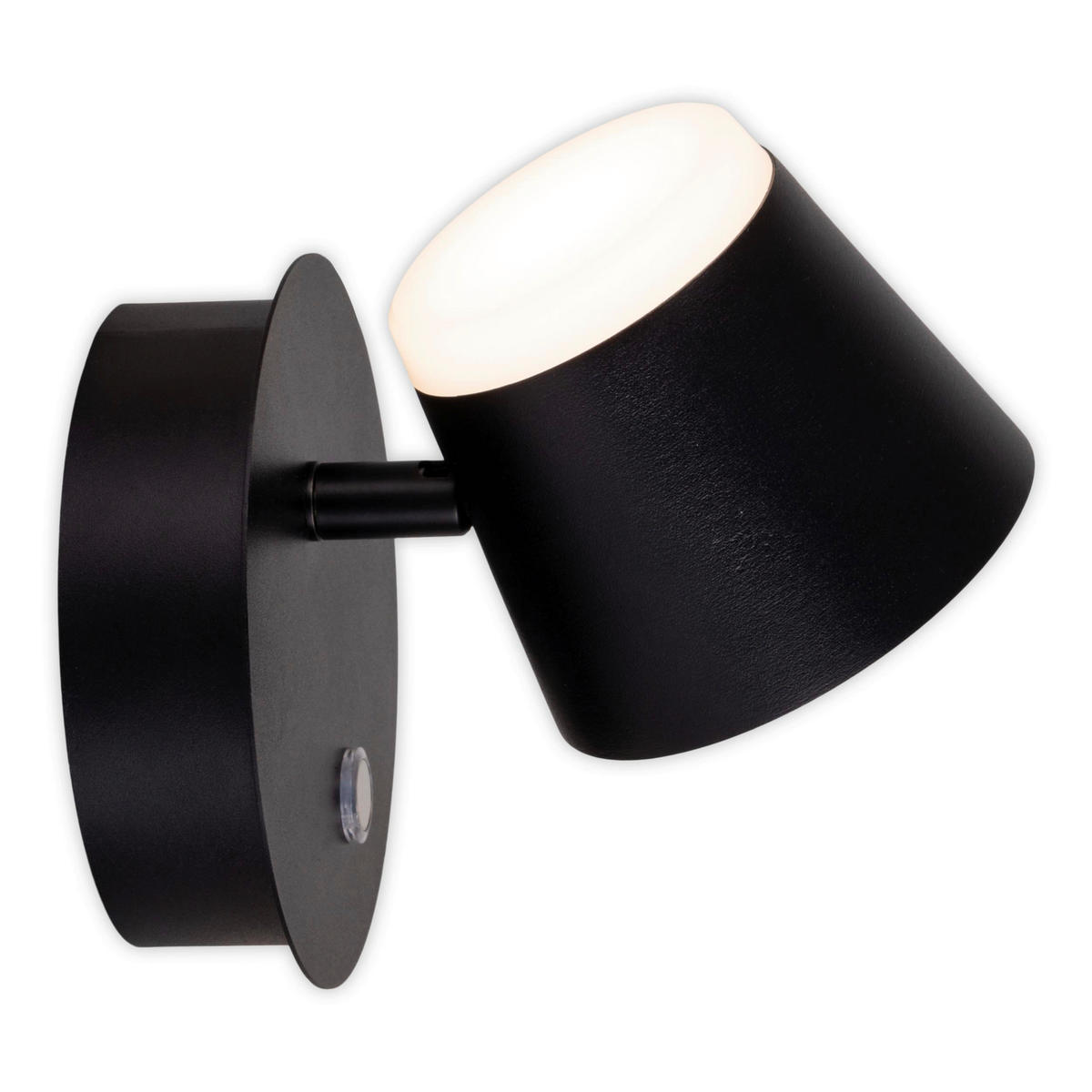 Näve Leuchten LED-Wandleuchte schwarz Metall Kunststoff B/H/T: ca. 12x12x14,5 cm TONDO - schwarz (12,00/12,00/14,50cm) - Näve Leuchten