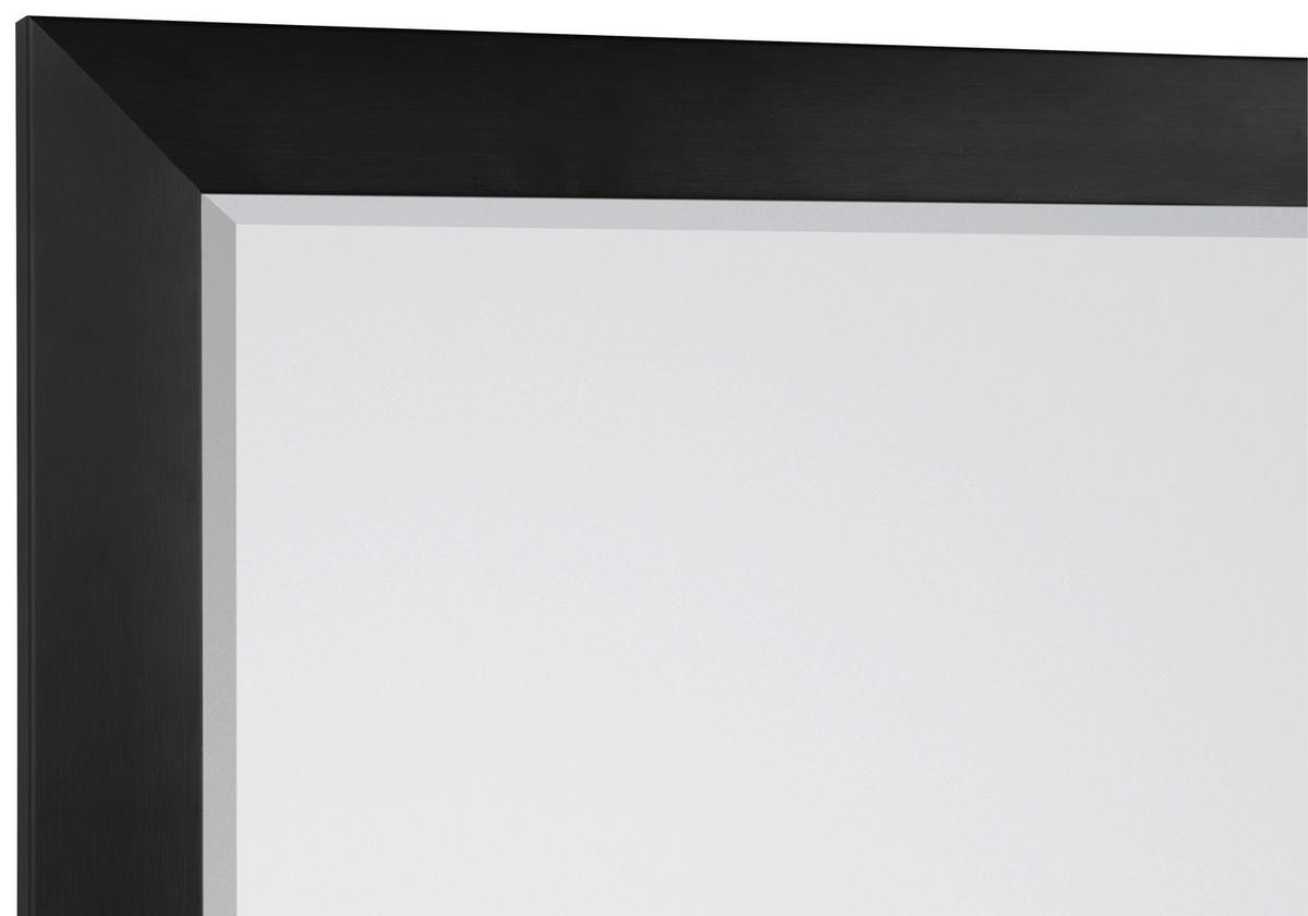 Mirrors&More Rahmenspiegel JULIETTE schwarz B/H/T: ca. 50x150x1,7 cm JULIETTE - schwarz (50,00/150,00/1,70cm) - Mirrors&More