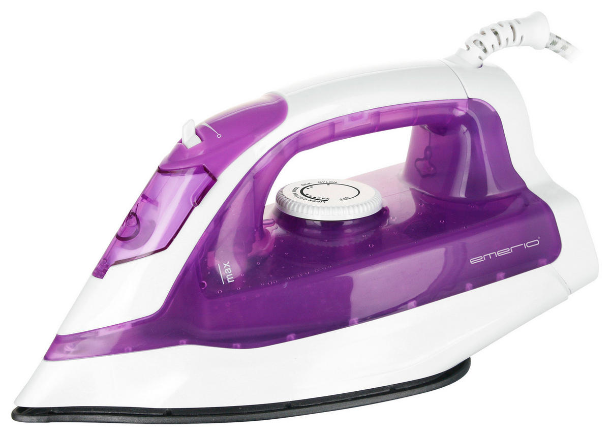 Dampfbügelautomat SI-120718.6 lila weiß Kunststoff Metall B/H/T: ca. 28x15x12 cm Dampfbügelautomat SI-120718.6 - lila/weiß (28,00/15,00/12,00cm)