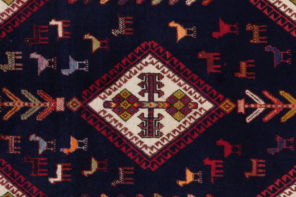 PersaTepp Teppich Afshar blau B/H/L: ca. 172x1x223 cm Afshar - blau/beige (223,00/172,00/1,00cm) - PersaTepp