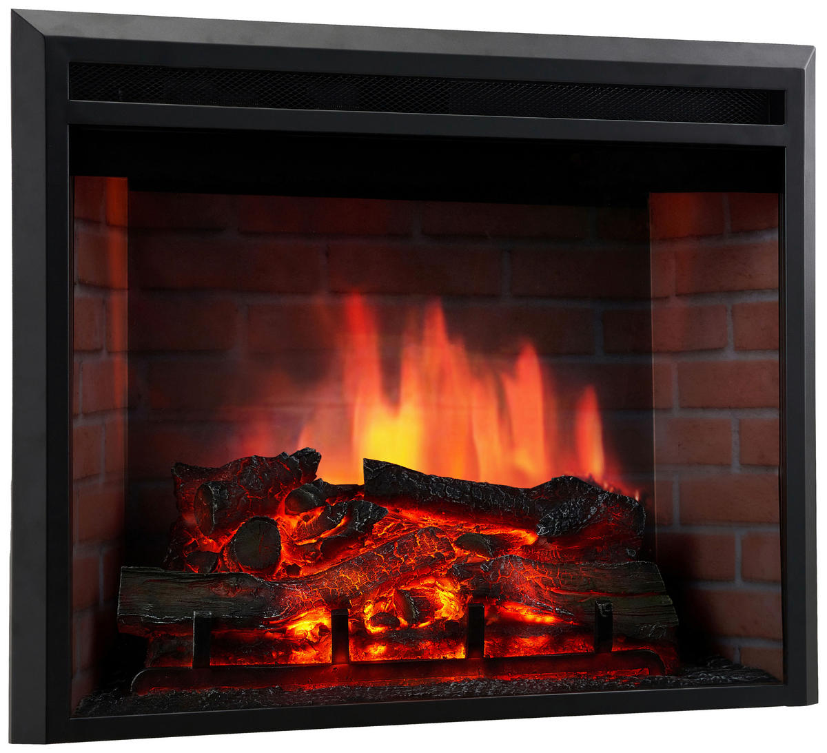 KAMINIO Elektrischer-Kamin LUCA schwarz Metall B/H/T: ca. 76x58,5x22,5 cm ca. 1800 W LUCA - schwarz (76,00/58,50/22,50cm) - KAMINIO
