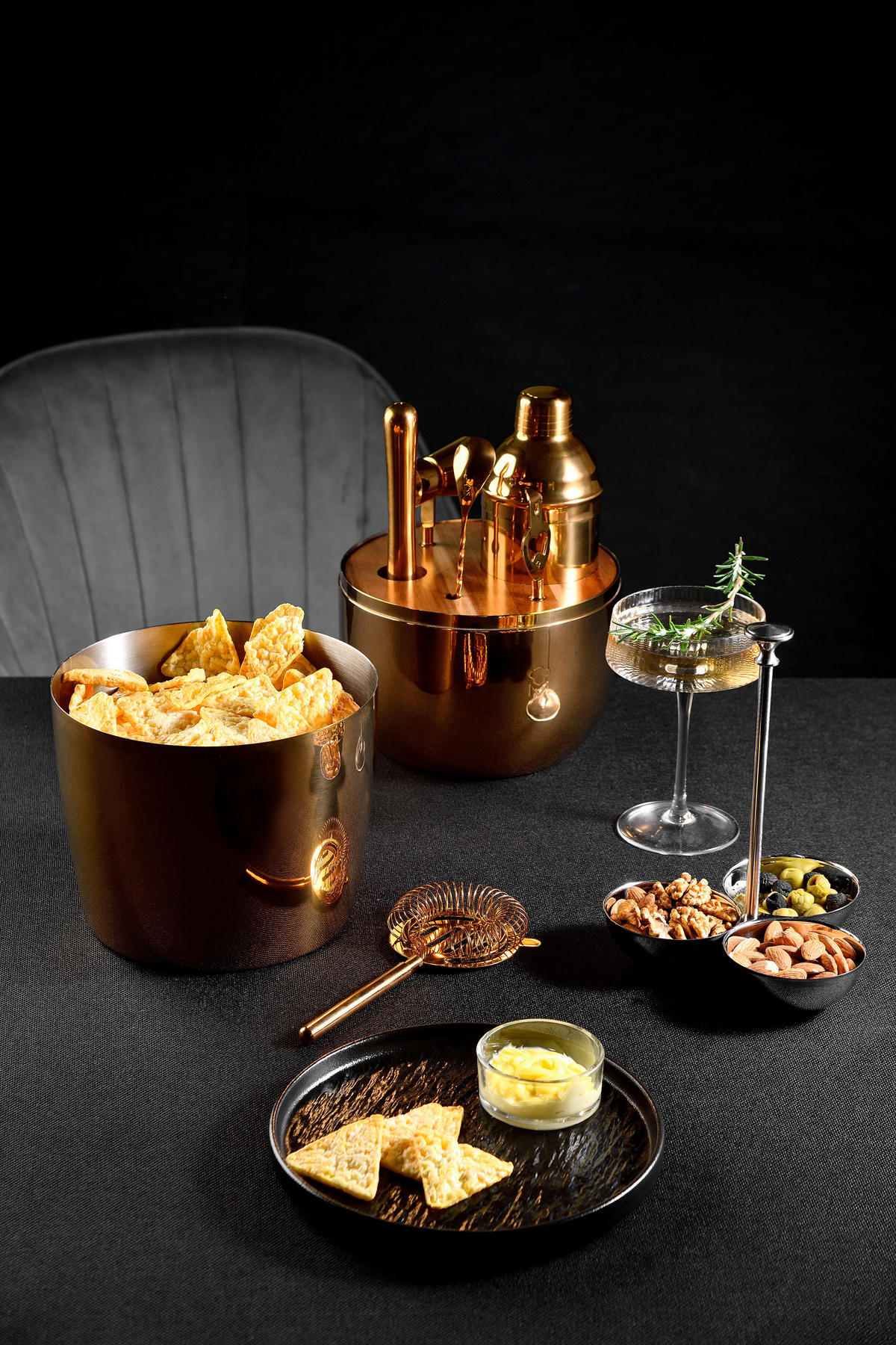 MASTERPRO Cocktail-Set THE DROP gold Edelstahl THE DROP - gold - MASTERPRO