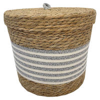 POCOline Korb natur Baumwolle H/D: ca. 29x32 cm Korb_Kerstin_M - weiß/natur (32,00/29,00cm) - POCOline