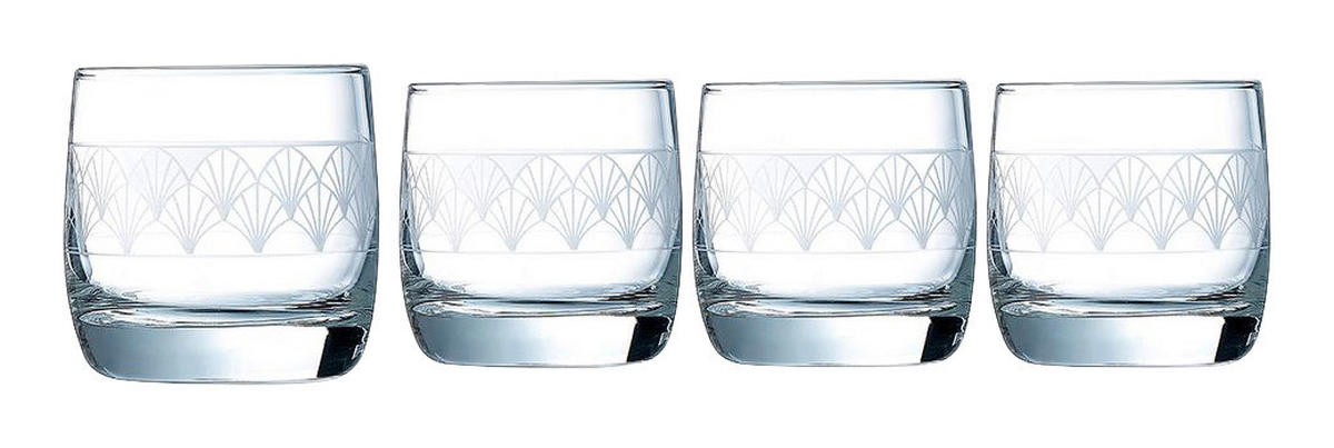 CreaTable Whiskyglas 4er-Set Paradisio klar Paradisio - klar - CreaTable