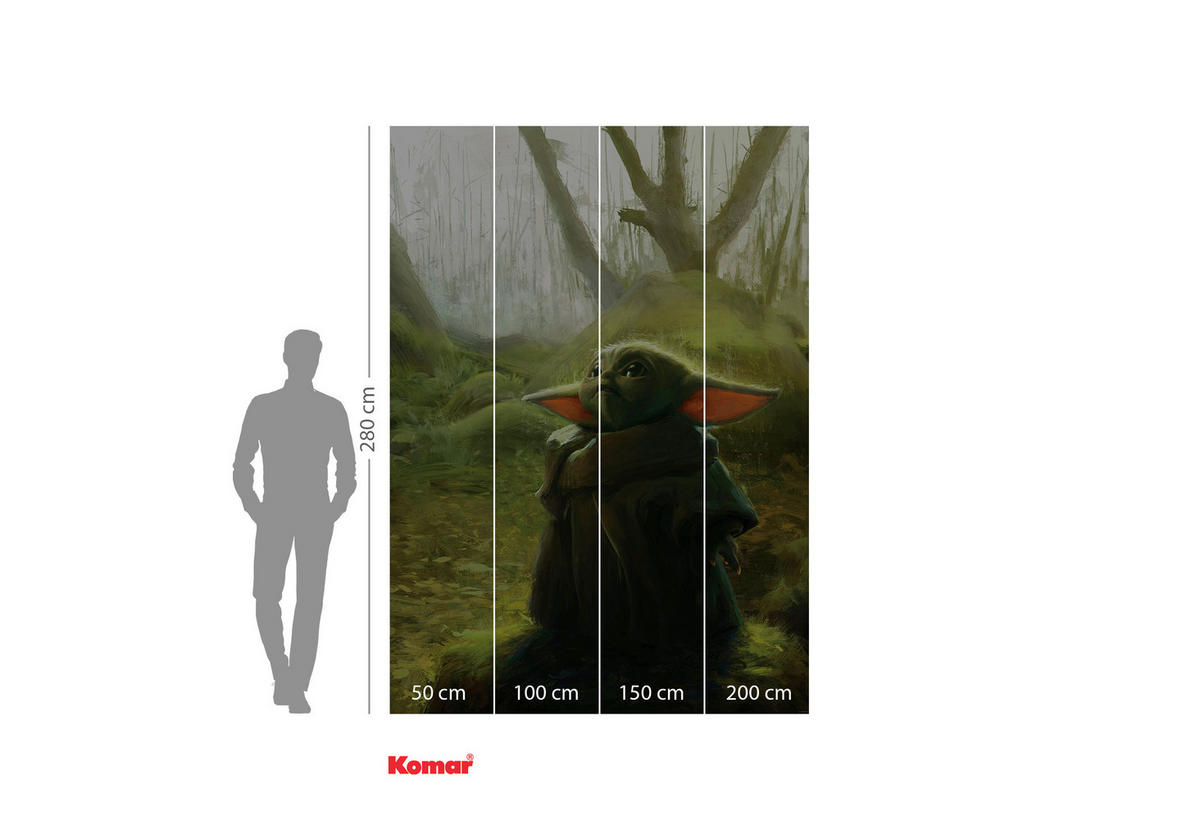 Komar Fototapete Mandalorian Grogu Acrylic IADX4-018 B/H: ca. 200x280 cm Mandalorian Grogu Acrylic IADX4-018 - (200,00/280,00cm) - Komar