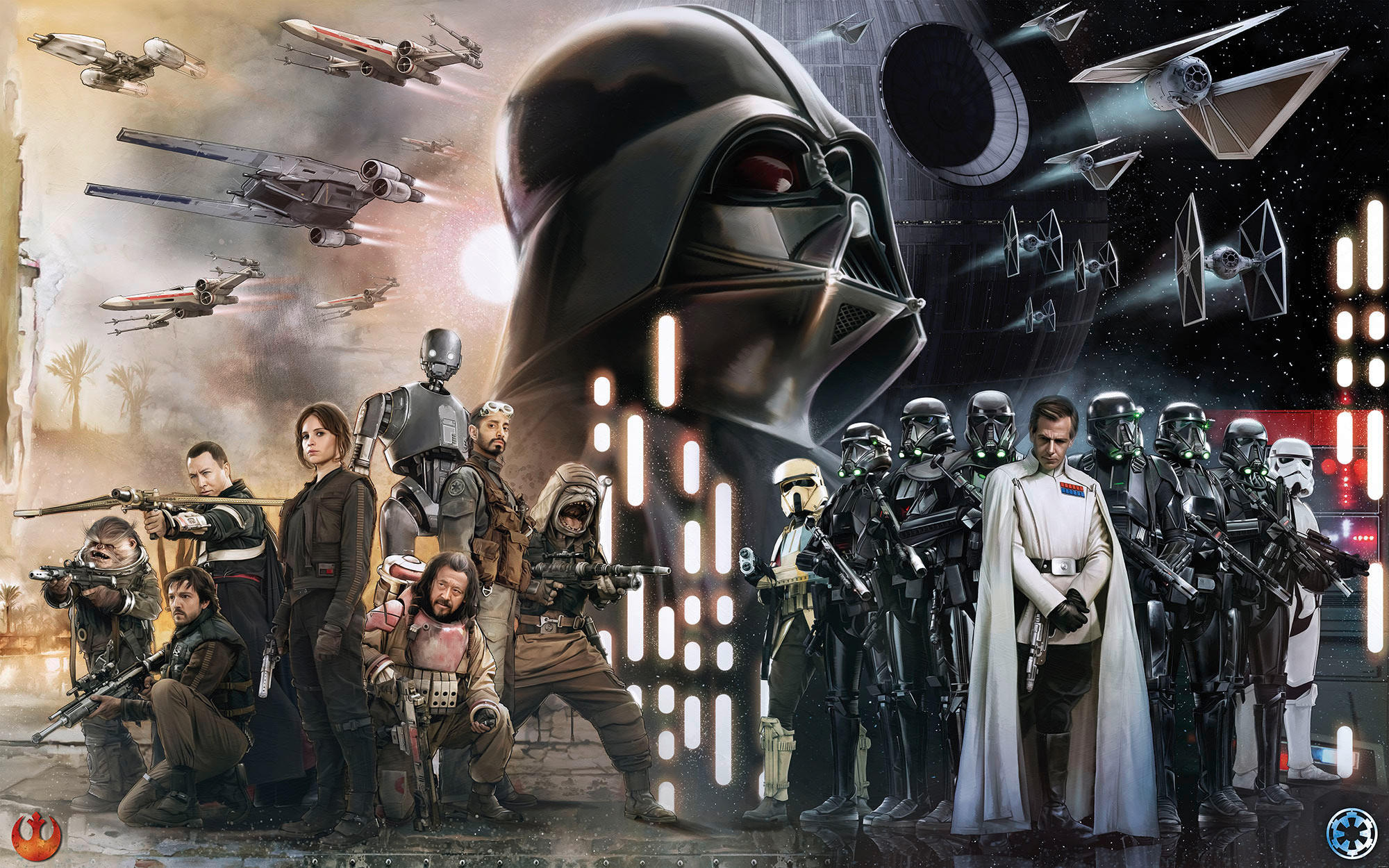 Komar Fototapete Star Wars Collage B/L: ca. 400x250 cm Star Wars Collage - (400,00/250,00cm) - Komar