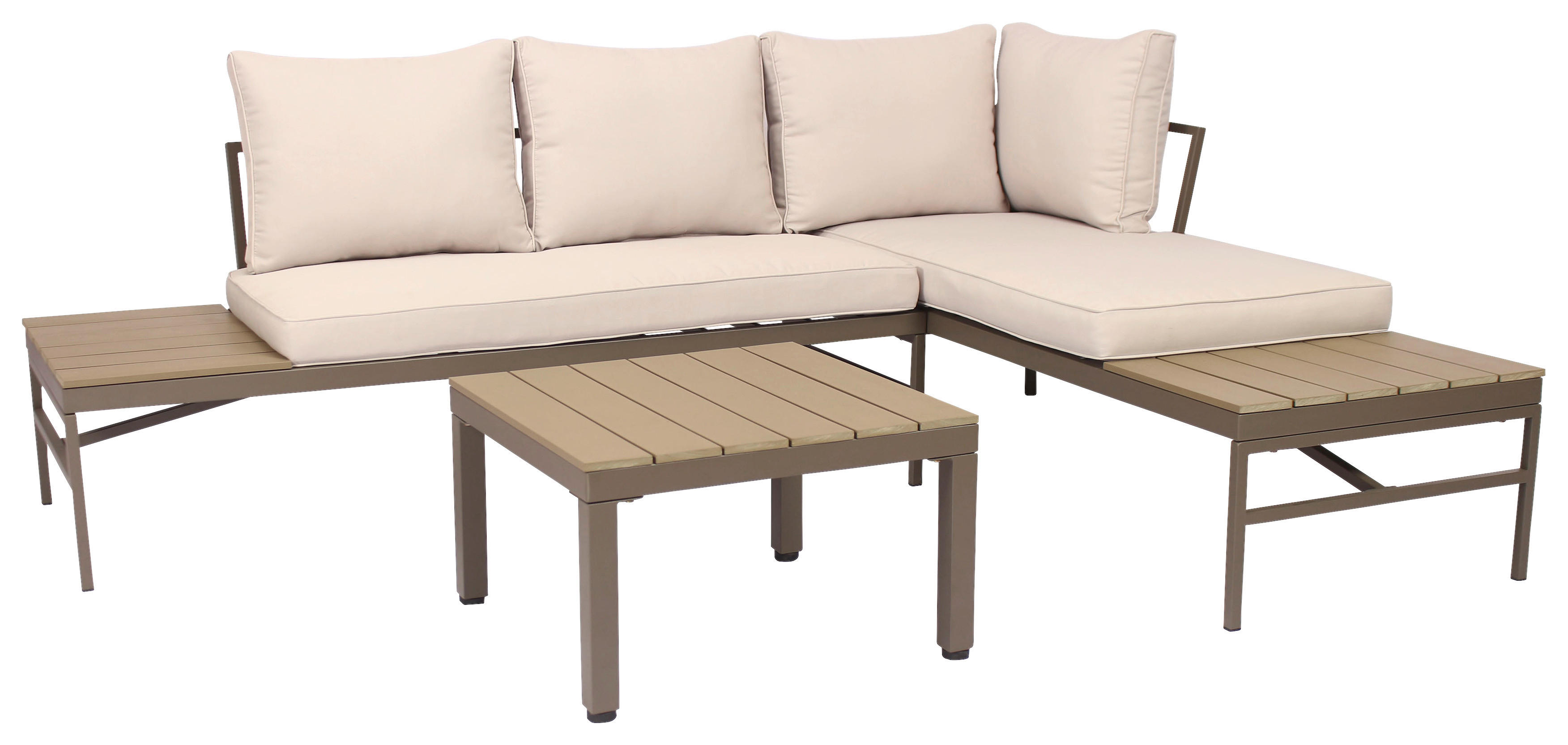 Gartensitzgruppe Nina natur Polyester Nina - natur