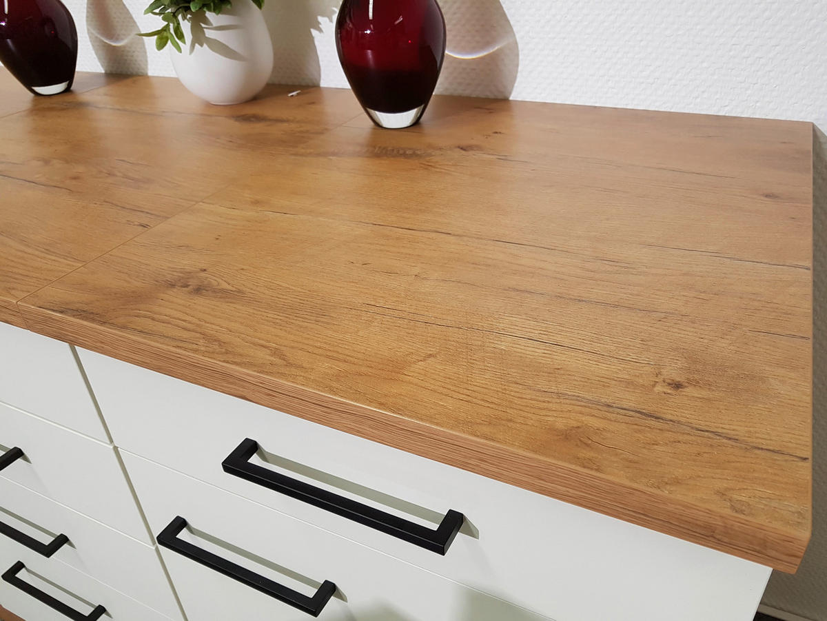 Unterschrank Avila Magnolie matt B/H/T: ca. 40x85x60 cm Avila - schwarz/Magnolie (40,00/85,00/60,00cm) - Flex-Well