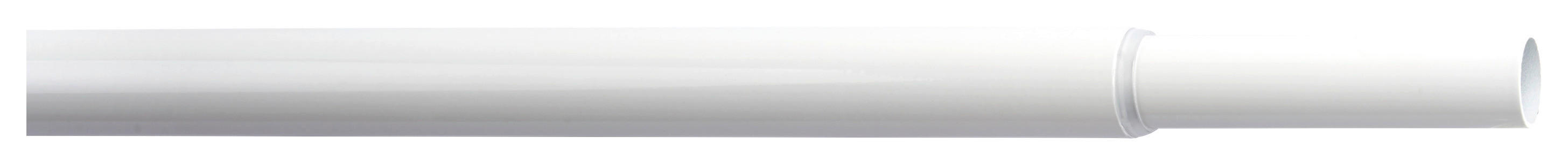 ondeco Stilgarnitur Rohr weiß Metall L: ca. 280 cm ausziehbar von ca. 160 bis 280 cm 1.0 Läufe Rohr - weiß (280,00cm) - ondeco