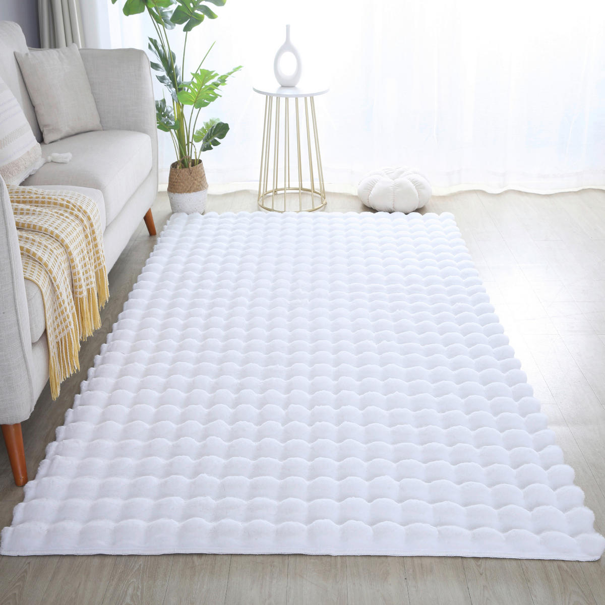 Ayyildiz Teppich AMBIANCE weiß B/L: ca. 80x250 cm AMBIANCE - weiß (80,00/250,00cm) - Ayyildiz