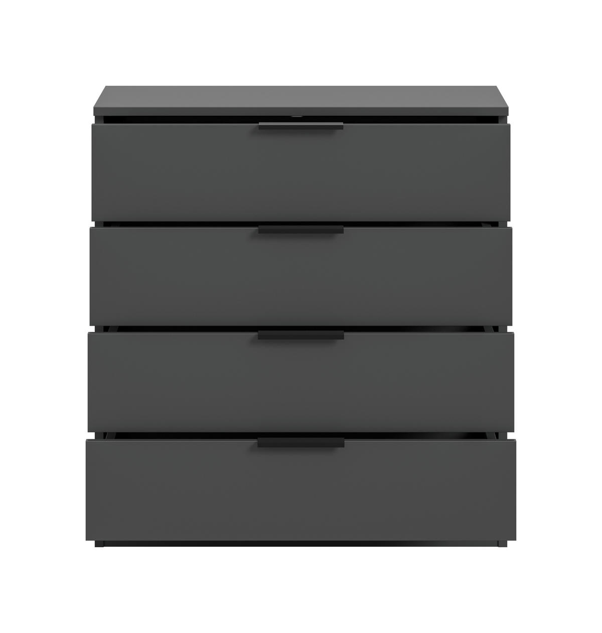 Kommode KOPENHAGEN anthrazit B/H/T: ca. 74x79x35 cm KOPENHAGEN - anthrazit (74,00/79,00/35,00cm) - xonox.home