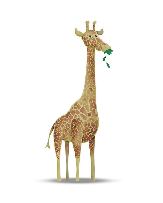 Komar Wandbild Cute Animal Giraffe günstig online kaufen