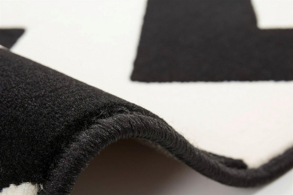 Kayoom Kurzflorteppich Manolya 2095 schwarz B/L: ca. 80x150 cm Manolya 2095 - schwarz (80,00/150,00cm) - Kayoom