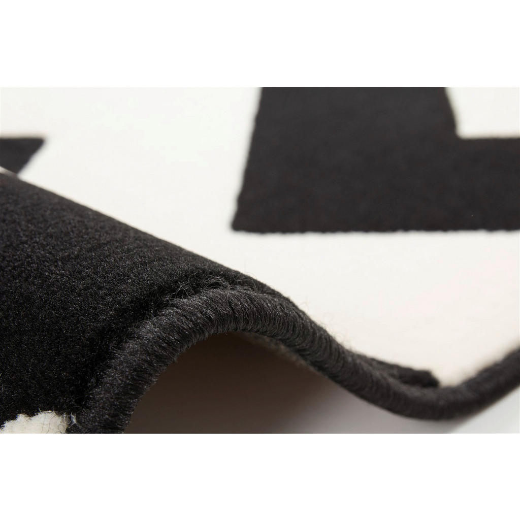 Thumbnail - Kayoom Kurzflorteppich Manolya 2095 schwarz B/L: ca. 80x150 cm