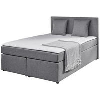 Boxspringbett Sevilla grau Liegefläche B/L: ca. 140x200 cm Sevilla - grau (140,00/105,00/208,00cm)