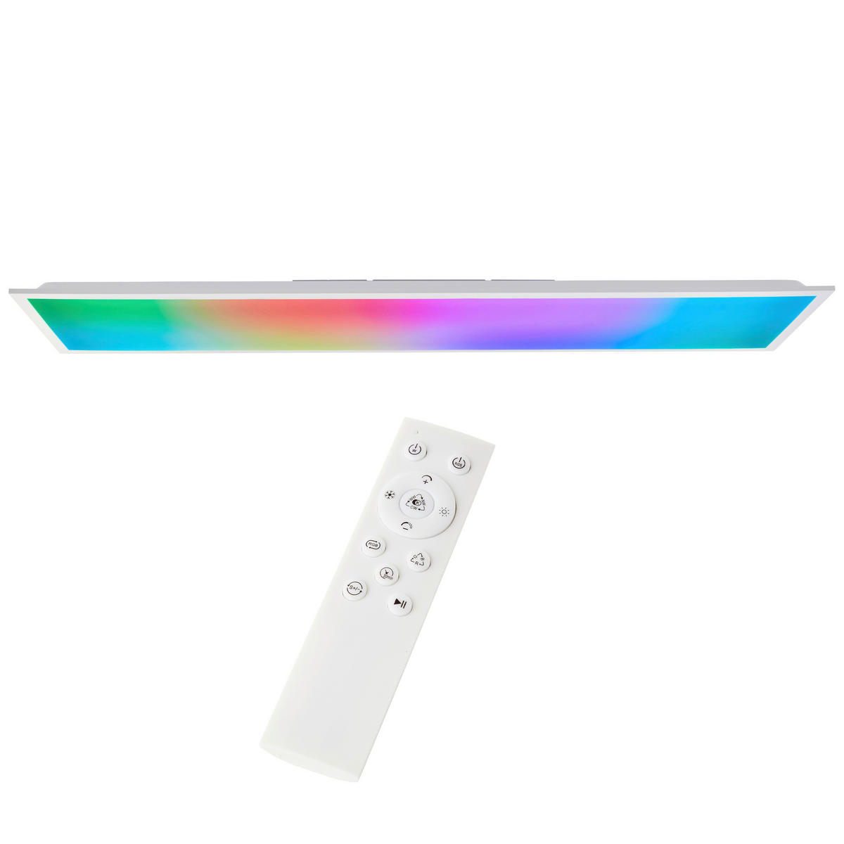 Brilliant LED-Deckenleuchte weiß Metall Kunststoff B/H/L: ca. 122,5x8x33 cm Briston - weiß (33,00/122,50/8,00cm) - Brilliant
