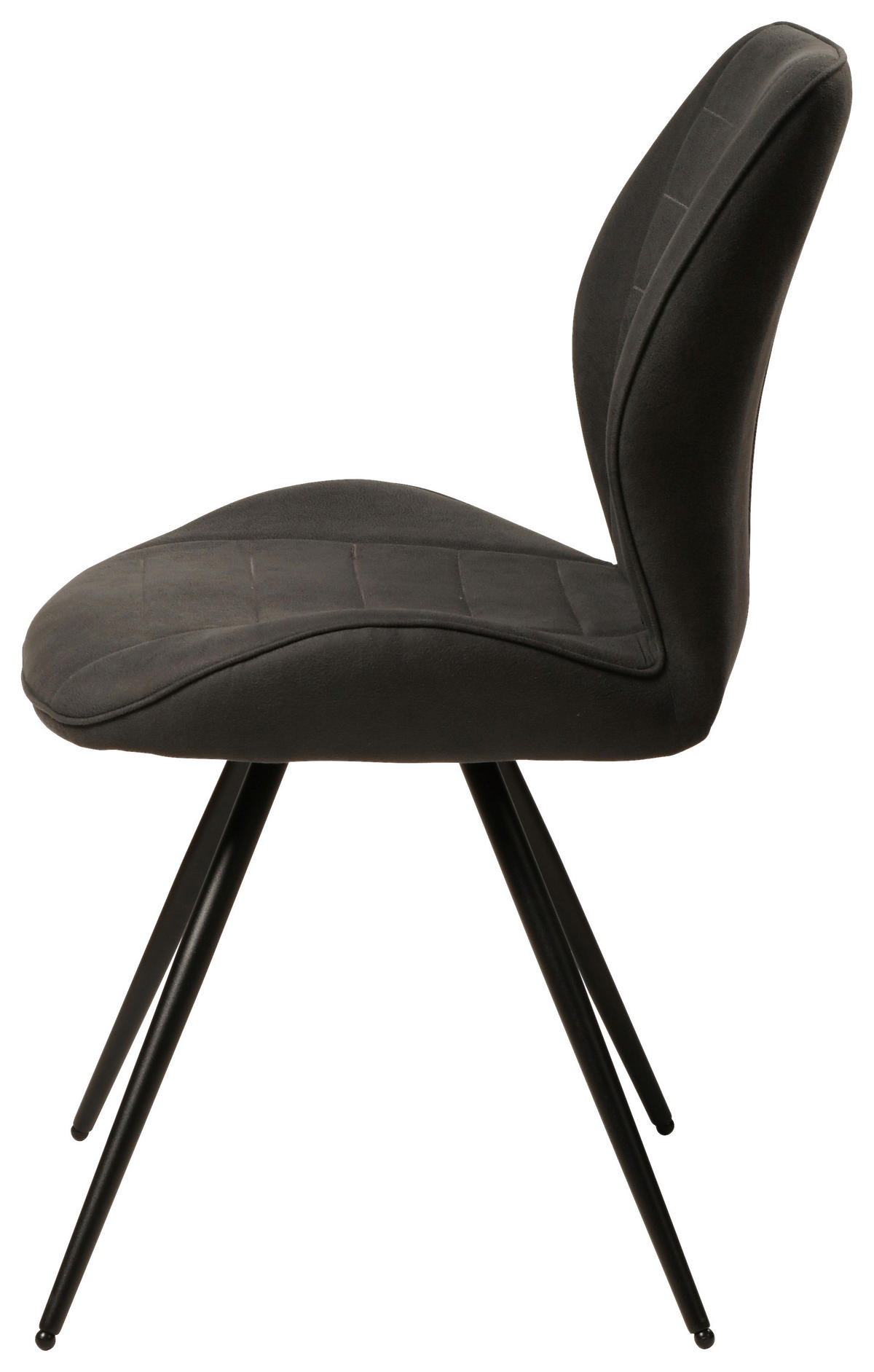 Stuhl New York anthrazit Microfaser B/H/T: ca. 51x87x55 cm New York - schwarz/anthrazit (51,00/87,00/55,00cm)