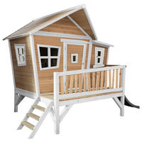 AXI Spielhaus Emma braun B/H/L: ca. 349x227x193 cm Emma - braun/weiß (193,00/349,00/227,00cm) - AXI