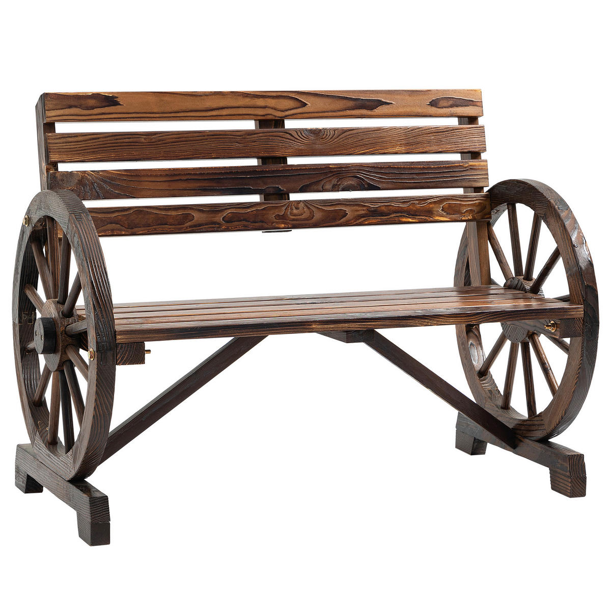 Outsunny Gartenbank Gartenbank - grau (105,50/56,00/79,00cm) - Outsunny