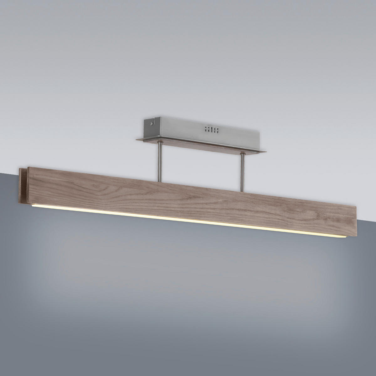 Näve Leuchten Deckenleuchte 1254414 braun Holz Kunststoff Metall B/H/T: ca. 9x21x97,5 cm null 1 Brennstellen Straight - braun (9,00/21,00/97,50cm) - Näve Leuchten