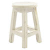 VCM Gartenhocker weiß Holz H/D: ca. 40x25 cm Gartenhocker - weiß (25,00/40,00cm) - VCM