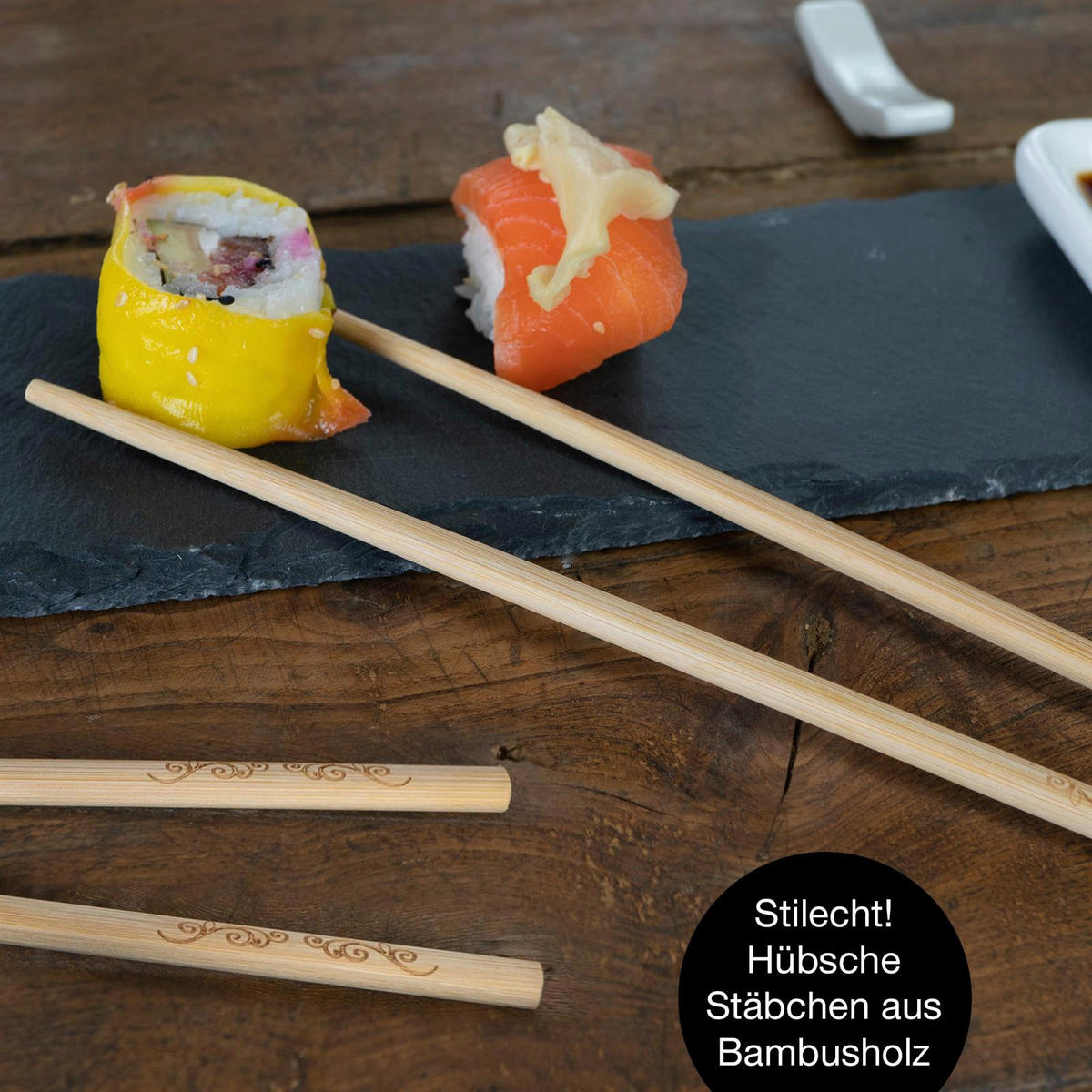 Moritz & Moritz Sushi-Set weiß Porzellan Sushiset_22tlg. - weiß - Moritz & Moritz