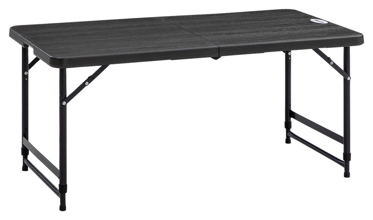 Outsunny Gartentisch dunkelgrau Stahl B/H/L: ca. 60x74x118 cm Gartentisch - dunkelgrau (118,00/60,00/74,00cm) - Outsunny