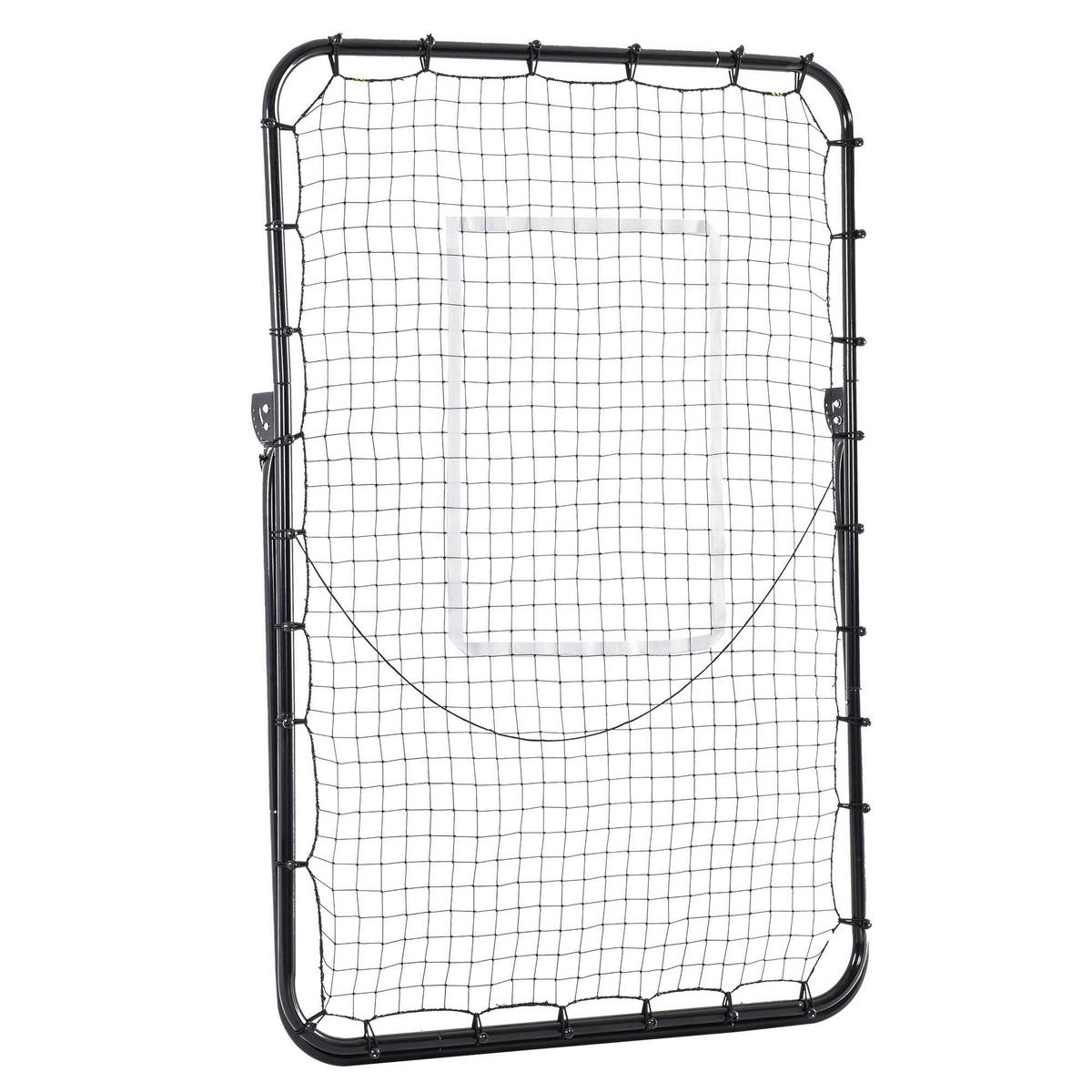 HOMCOM Outdoor-Spielzeug schwarz B/H/L: ca. 73x123x178,5 cm Fußball_Rebounder - schwarz (178,50/73,00/123,00cm) - HOMCOM