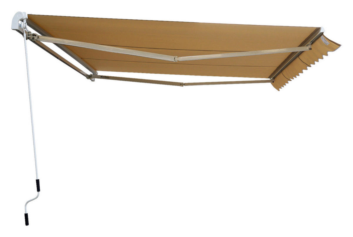 Aluminium-Gelenkarm-Markise beige B/H/L: ca. 350x0,3x250 cm Aluminium-Gelenkarm-Markise - beige (250,00/350,00/0,30cm) - Outsunny