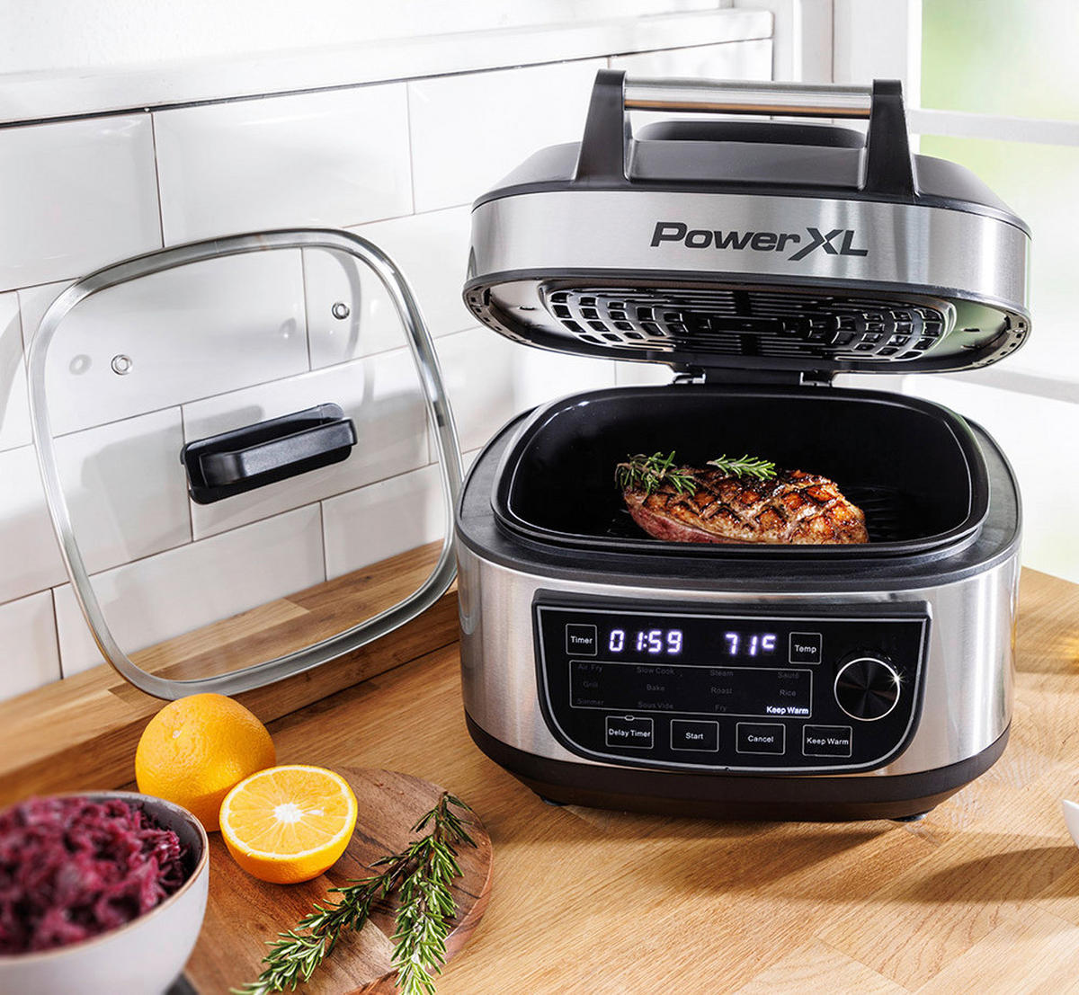 Mediashop Multi Cooker Power XL 12-in-1 M25658 schwarz Edelstahl ca. 5,7 l  ▷ online bei POCO kaufen | Küchenmaschinen