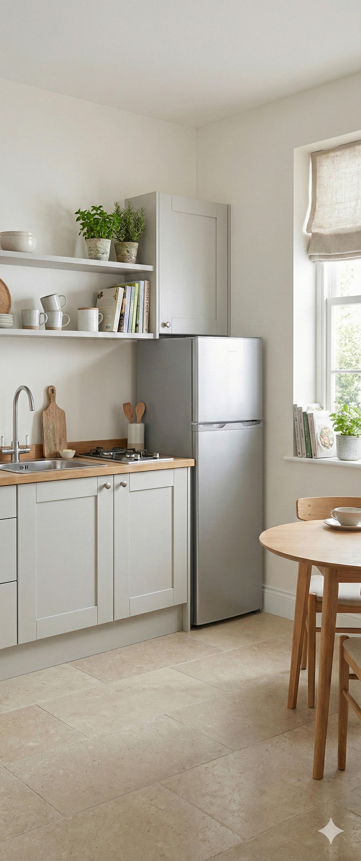 POCOline Kühl-/Gefrierkombination KGK125-132EIX Inox B/H/T: ca. 45x125x49 cm Kühl-/Gefrierkombi KGK 125-132 EIX - Inox (45,00/125,00/49,00cm) - POCOline